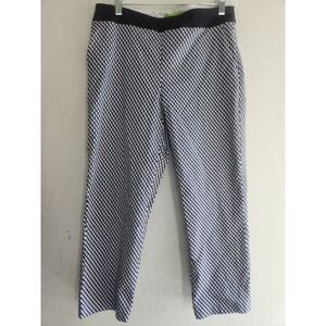 Swing Control Women "Jetson" Black & White Gingham Ankle Golf Pants size 8